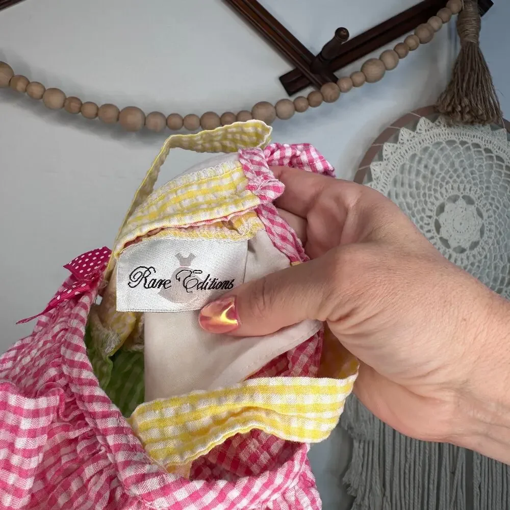Vintage Rare Editions Gingham Flamingo Dress
